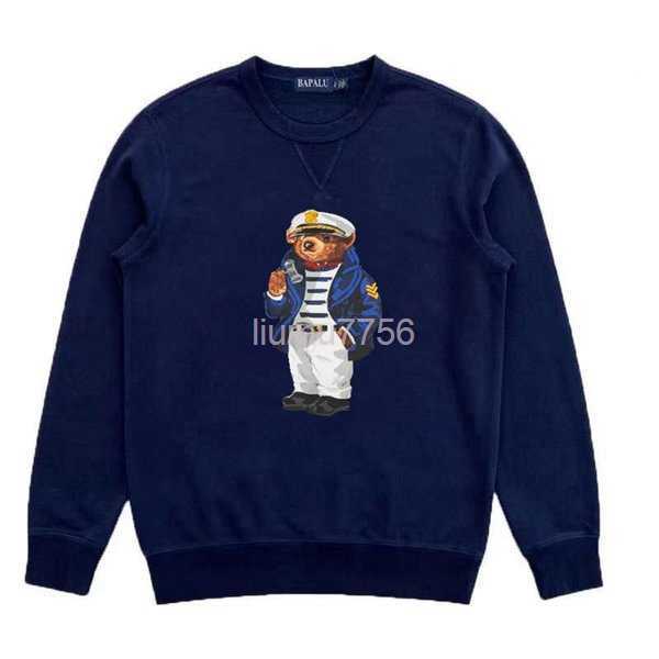 

quality print bear sweater High US SIZE Sweatshirts Thick cotton tracksuits men long sleeve JJY5