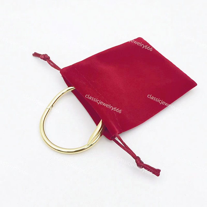 

Fashion Women's Nail Bracelet Designer Classic Brand Cuff Bracelet Deluxe 18K Jewelry Gift 316L Stainless Steel Band Box