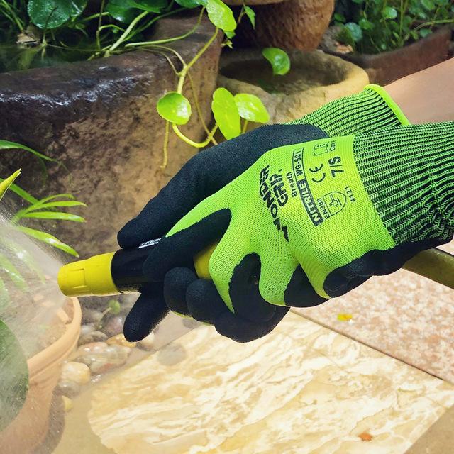 

Wonder Grip gloves Flexible Work Nitrile protective equipment Gloves ecurity hi vis vest Nylon WG500 501 502 for gardening PPE work safety supplies