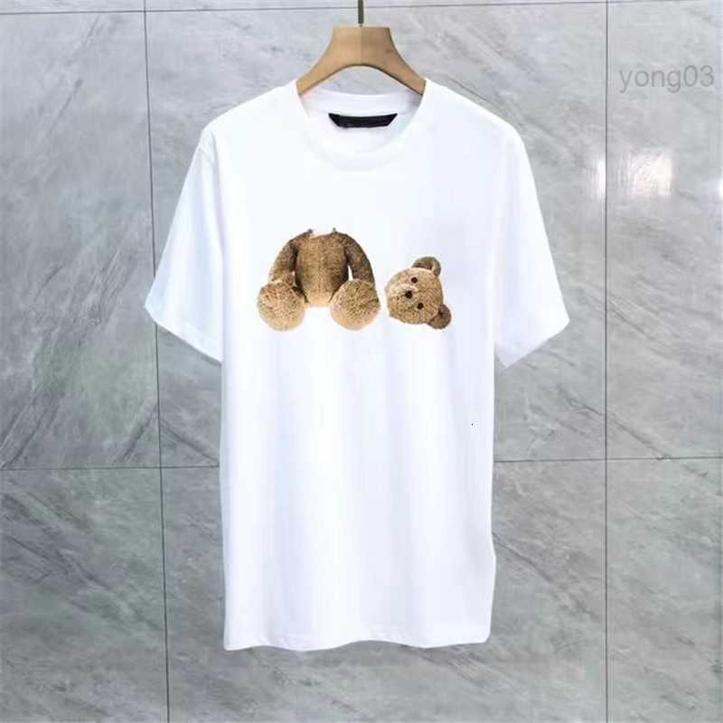 

Womens Mens Tshirt Fashion Designer t Shirt Oversized Cotton Black Top Plams Bear Design Short Sleeve for Spring Summerxf0v