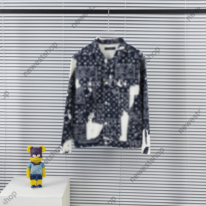 

2023 summer Mens plus size Outerwear Coats Men designer Coat Jacket tie dye pockets Denim 1854 long sleeve cowboy jackets women blue black khaki red gray