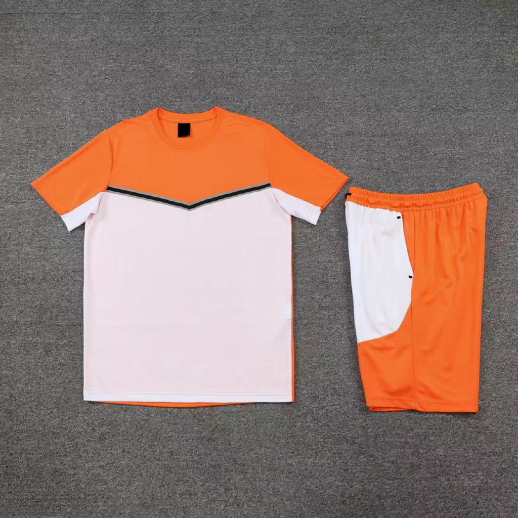 

High Quality Men' Tracksuits Tech fleece Men' T-shirt Set Red Blue White Short Sleeve Men' and Women' Summer Shorts Set