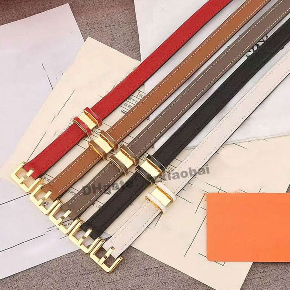 Designer Belt Women lettre aiguille boucle boucle réelles ceintures en cuir mode Lady Dame robe formelle Decoration Largeur de la ceinture mince