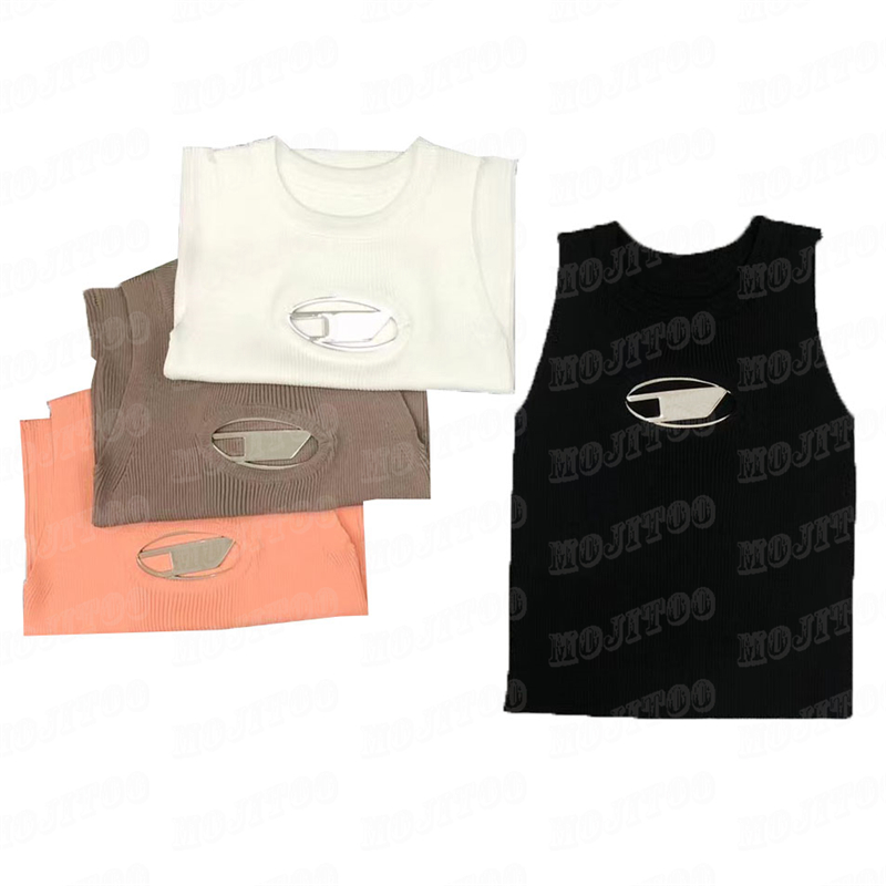 

Hollow Letter Dress Tanks Tops For Women Designer Knitted Vest Dress Summer T Shirts Clothing, #3