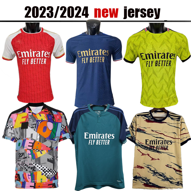 

SMITH ROWE G.JESUS SAKA soccer jerseys SALIBA 23 24 Fans Player version ODEGAARD MARTINELLI JORGINHO NKETIAH 2022 2023 2024 football kits shirt Men ArSeN home away