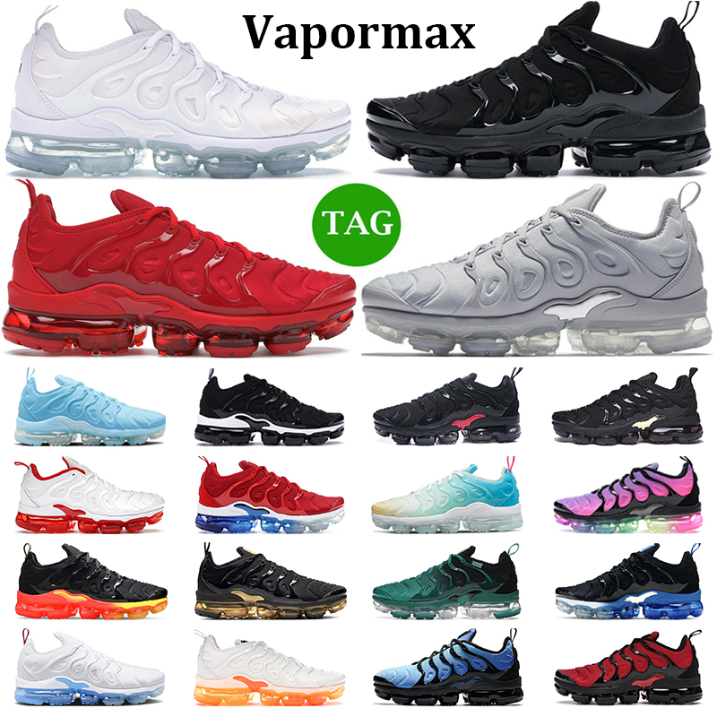 

Original tn plus running shoes men women tns Triple Black White University Blue Cool Grey Hyper Blue Since 1972 Mens Trainers Outdoor Sneakers, #35