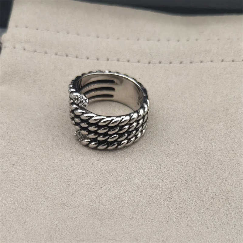 

diamond wedding Fashion band Gold Ring Double x Trendy snake Ladies Designer Rings for women Luxury Jewelry Love Womens Braided Couple Birthday Party Gift