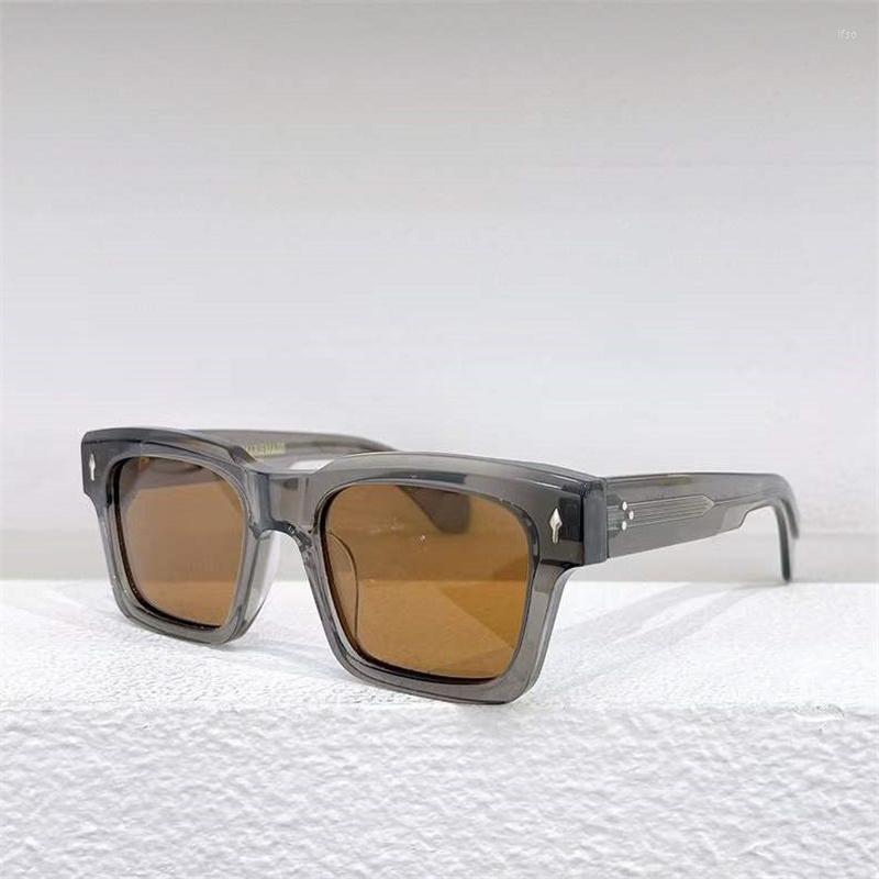 

Sunglasses Top Quality Kaine Jacques Retro Vintage Rectangular Acetate Frame for Men Driving Designer Marie Women Mage Optical