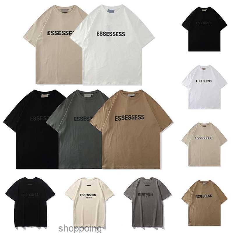 

Ess 2023 Mens t Shirts Women Designers Essent-shirts Thick Cotton Version Summer Tshirt Tees Fashion Tops Man Casual Letter Polos Clothing Clothes Tshirts48r8