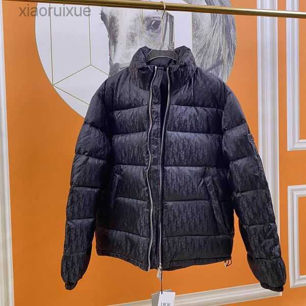 

Men' Down 2022 autumn and winter new dark pattern old flower popular style down jacket men women' same st collar casual loose warm versatile trend 2IM8G, Silver