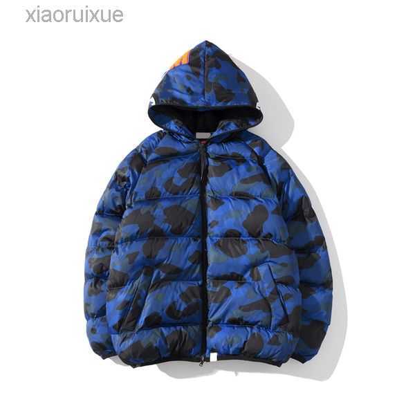 

Mens designer coats down jacket Black Puffer blue Parkas camouflage style colour Outerwear Plus Size 3XL winter thickening overcoat streetwear Sportswear 3JPH2