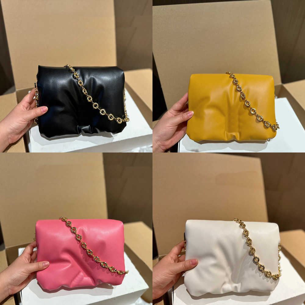 

designer bags Inflatable bread bag women chain Luxurys handbags crossbody bags Leather Handbag Flap Fluffy velvet Messenger Purses 230318, Black