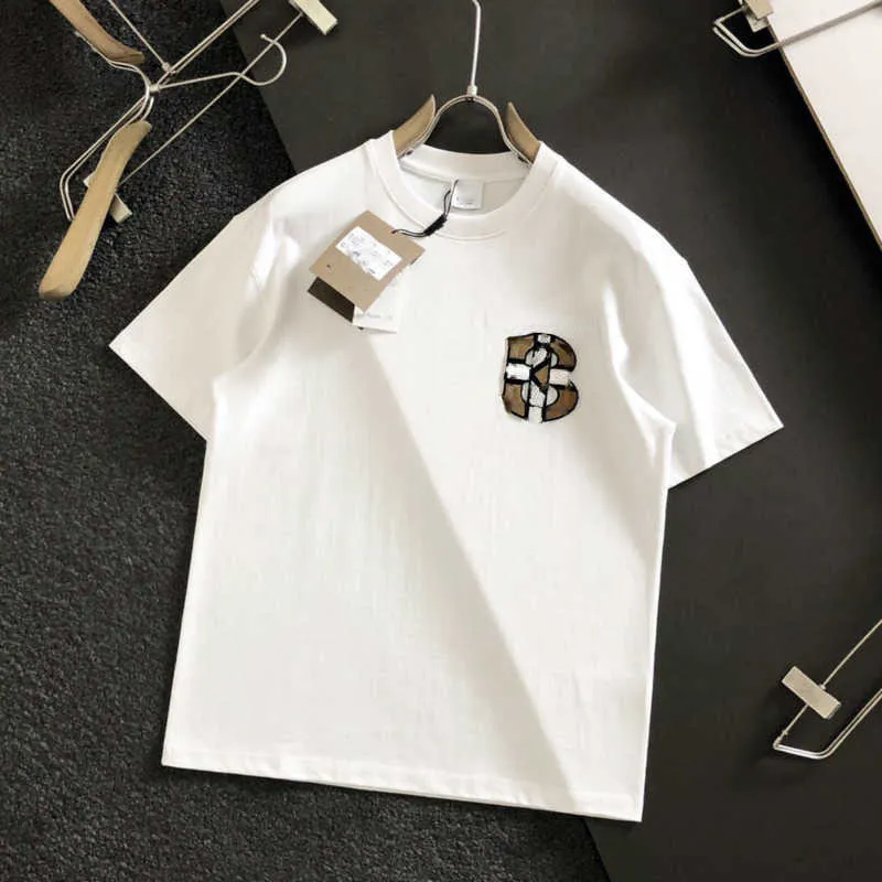 

Men's T-Shirts DesignerSummer short sleeve t shirt mens sweatshirt 3d letter printed T-shirt burb designer tshirt tee 4xl 5WMO, Bu white