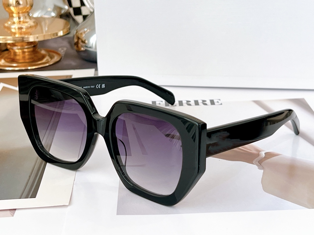 

LADY Sunglasses for female CL40239F 23SS Season rectangular frame plate material Womens famous brand glasses 40239 with original box