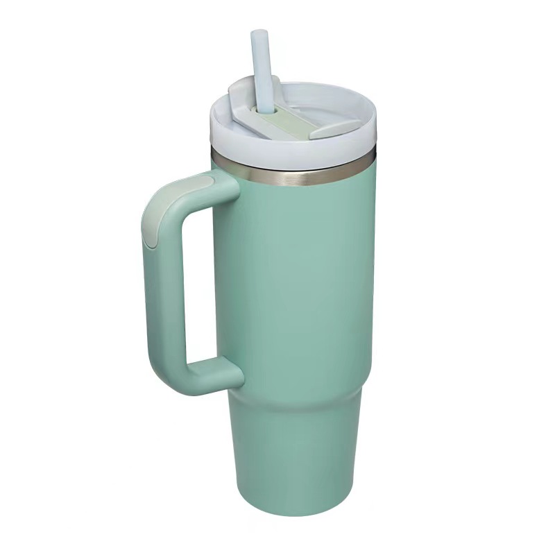 

2023 new (Drinkware) cup of Stanley cup 30 oz, stainless steel insulation cover, handle, straw car travel cup, coffee cup, sippy cups, ice cup, 304 stainless steel cup