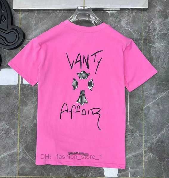 

Chromes Men's T-shirts Wholesale Fashion Men&women's t Shirts Tops Ch White Short Casual Embossed Letter Horseshoe Sanskrit Cross Pattern Designers Tees Sfi1 20 Q2DQ, 17