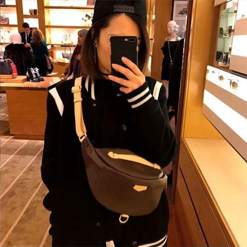 

wholesale bags and purses Top Quality Newest style Bumbag Cross Body Designer Brown Bags Temperamen Waist pocket Luxury Waist Bags Fashion Shoulder Bag, Sky blue