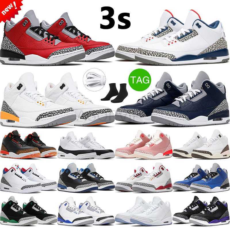 

3s retro 85 georgetown men women basketball shoes neapolitan rust pink unite jumpman 3 muslin men sports trainers sneakers, #11 unite