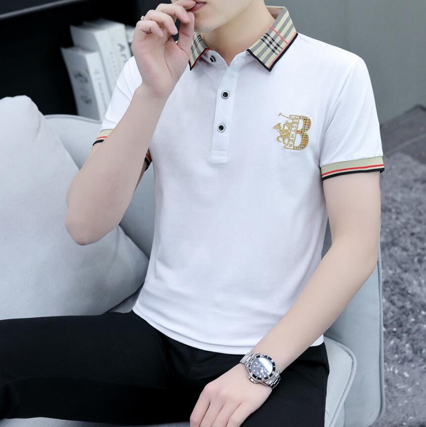 

Men's T-Shirts 2023 Summer New Men's Embroidery T-shirt Men's Pure Cotton Polo Collar Short Sleeve Polo Shirt High Quality Casual Men's Wear, W1
