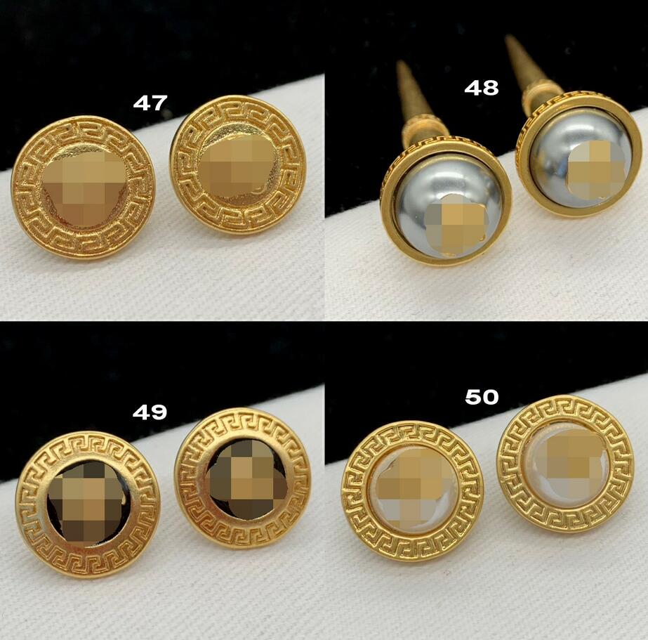 

Multiple style Designed Enamel Earrings Hoop Ear Stud leaf Banshee Medusa Head Portrait 18K Gold Plated Starfish Ladies Earrings Designer Jewelry Women MER516