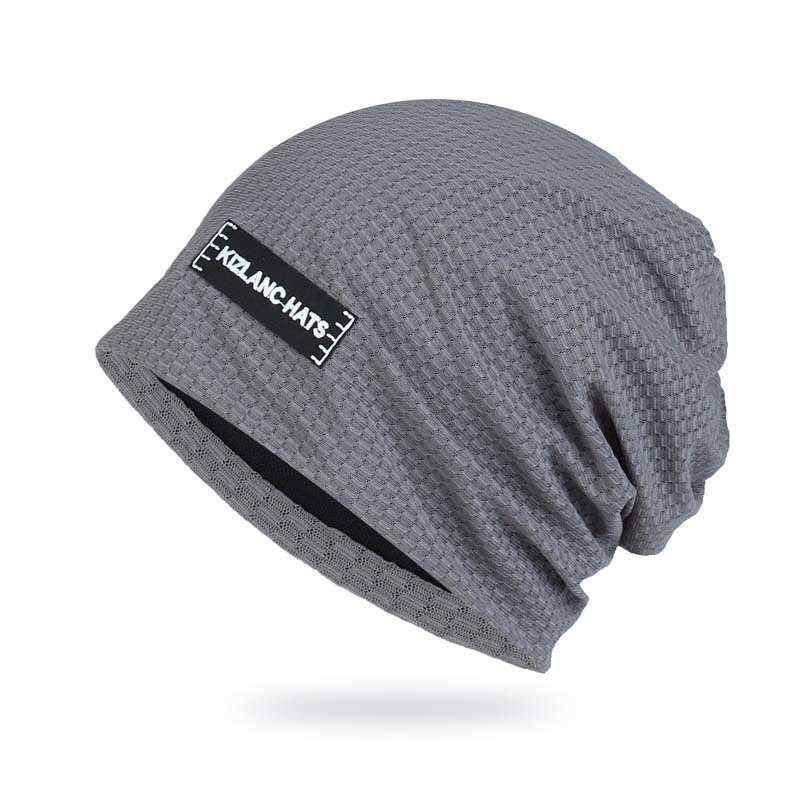 

HBP Hat Men's Thin Pullover Hat Mesh Breathable Headband Hat Summer Quick Drying Ice Silk Hat Running Headband Hat Wholesale, Gray