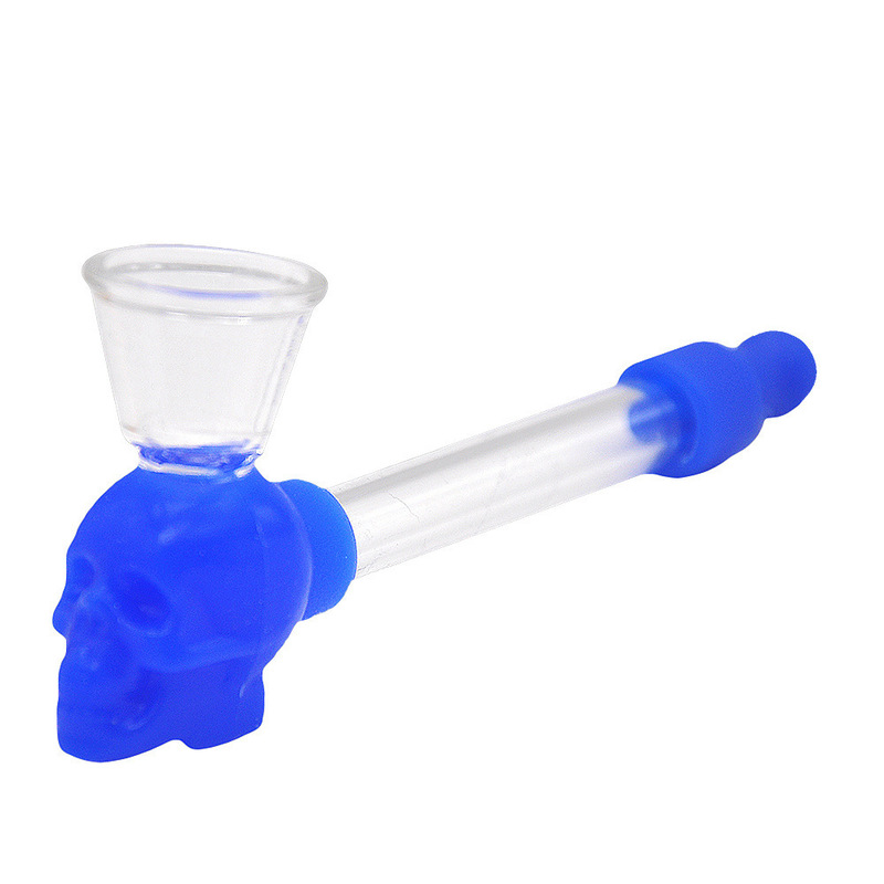 

Smoking Accessories Portable silicone ghost Mini smoking pipe water dab rig shisha vape pen
