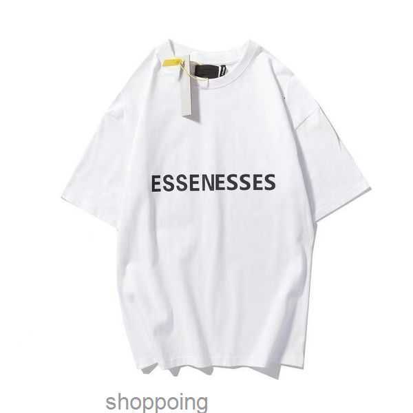 

Ess Fashion Men Women Friends t Shirt Cotton Tshirts Skateboard Hip Hop Oversize High Street Unisex Couples Clothing Sizejffo, Gray-short