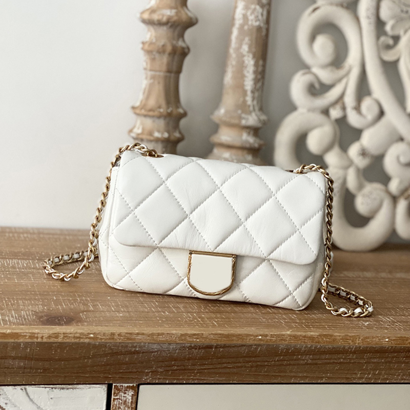 

Designer Flap Bag Luxury Crossbody Bag 18CM Genuine Leather Shoulder Bag High Imitation Fashion Messenger Bag With Box ZC213