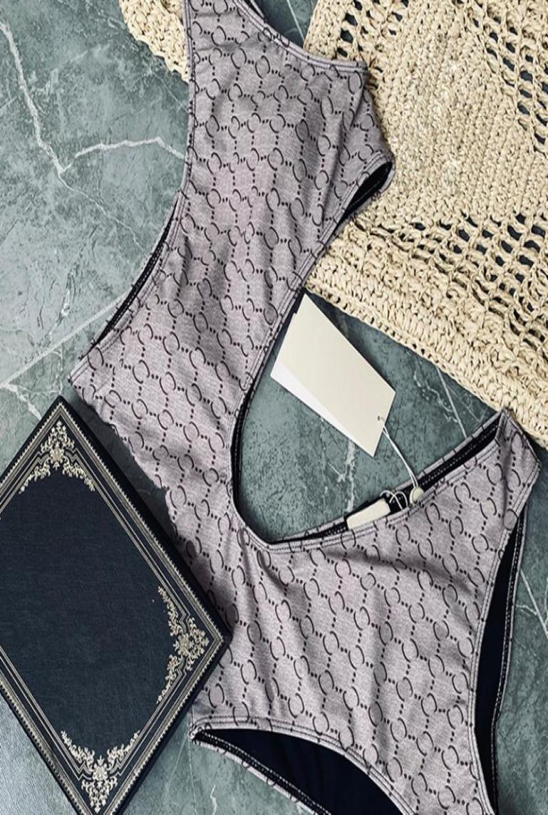 

Off Shoulder Bathing Suit Charming Letter Printed Women Swimwear Sexy Female Water Sports Swimsuits1246198