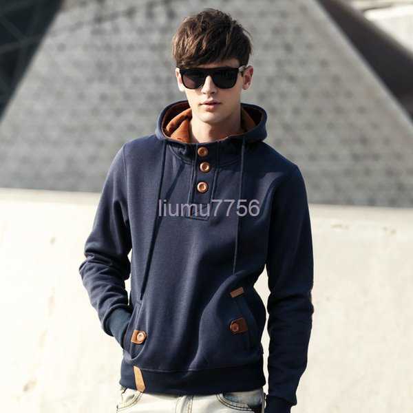 

Hoodies Preppy Style Caual Men Hoodies Men Fleece Fashion Hip Hop Warm Hoody Polo Mens Hoody Jacket Sweatshirt Men 7WAP, Deep blue