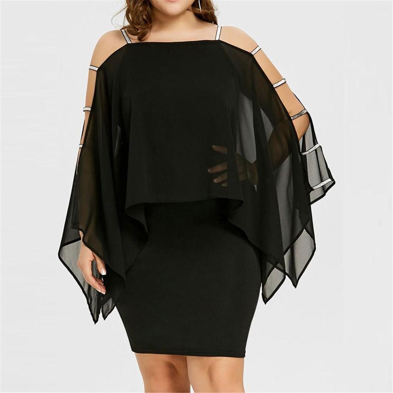 

Casual Dresses Womens Plus Size Ladder Cut Overlay Asymmetric Chiffon Strapless Mini Dress Black Loose Ceremonial Vestidos Elegantes, Purple