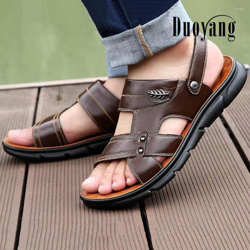 

Sandals 2023 Plus Size Men's Shoes Arrival Beach Summer Men Breathable Solid Basic Male Zapatos Hombre, Brown 6030