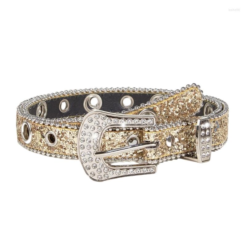 

Belts Exaggerated Waist For Adult Pin Buckle Belt Jeans Waistband, Gold