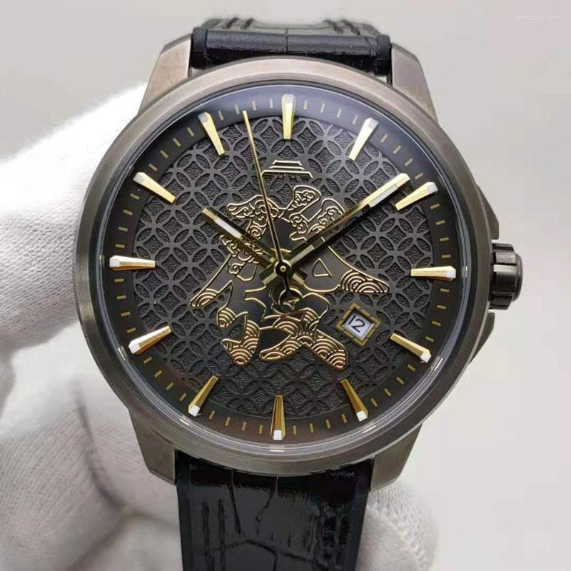 

Wristwatches 45mm Fashion Classic Beijing Quintessence Series Sapphire Glass Waterproof Stainless Steel Automatic Mechanical Men Watch, Picture shown