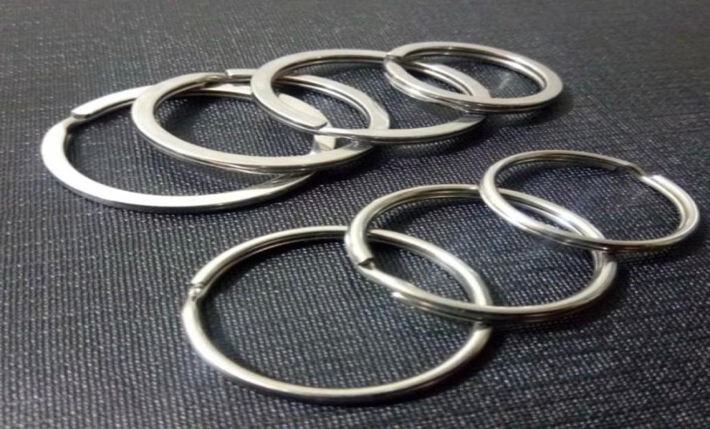 

Whole Metal key ring creative stainless steel key ring roundflat ring 20mm25mm28mm30mm32mm for diy accessories7644775