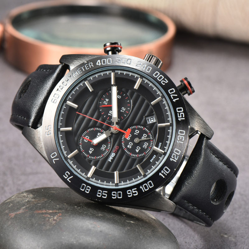 

New mens watch designer watches high quality quartz movement Sapphire Waterproof Sports montre luxe Brown Leather Watchband wristwatches M7OH