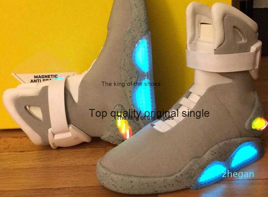 

Mag Back To The Future Marty Led Boots Mens Lighting Black Red Grey Martys McFly's Led Sneakers xsa11, Men us9.5=uk8.5=eur43