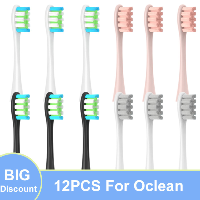 

Toothbrushes Head 12PCS for Oclean X/ X PRO/ Z1/ F1/ One/ Air 2 /SE/Flow Replacement Brush Head Soft DuPont Bristle Sonic Electric Toothbrush 230413