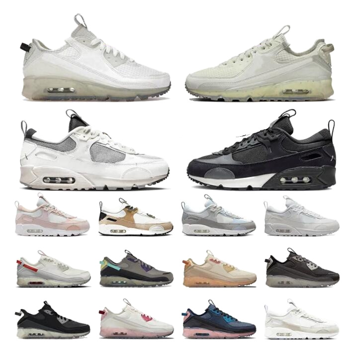 

90 Terrascape Sports Running Shoes Airmaxs 90s OG Trainers Sail Sea Glass Light Bone Wolf Grey Black Lime Ice Tan White Summit Barely Rose Futura Mens Women Sneakers