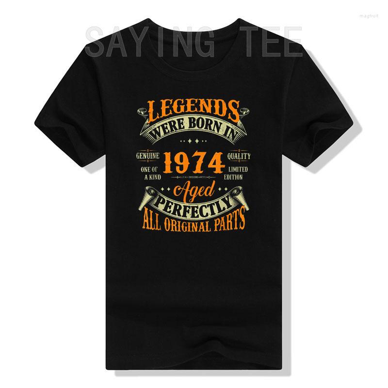

Men's T Shirts Legends In 1974 49 Years Old Aged Men And Women T-Shirt Perfection Of 49th Retro Birthday Gifts Ideas Graphic Tee Tops, Purple