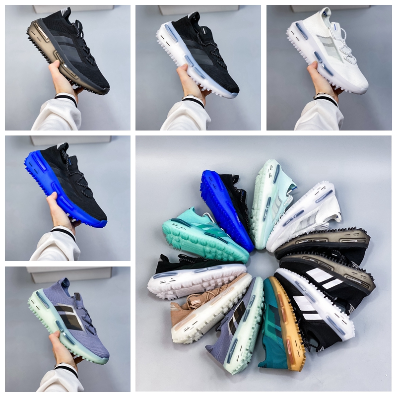 

2022 New designer casual Shoes S1 Edition 1 x Pharrell Williams cloud triple black white blue Emerald aqua luxury Sneaker fashion low men women sneakers trainers
