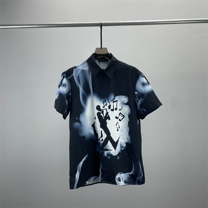 

2 Luxury Designer Shirts Mens Fashion Geometric print bowling shirt Hawaii Floral Casual Shirts Men Slim Fit Short Sleeve Variety#46