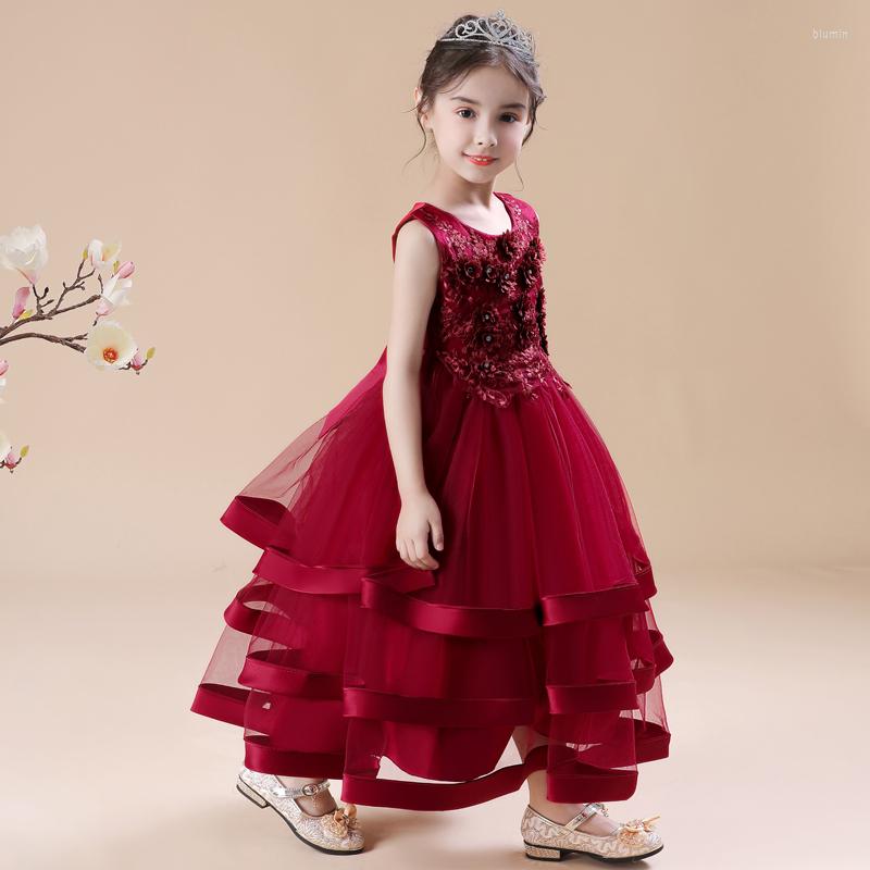 

Girl Dresses Baby Clothes For Girls Toddler Kids Wedding Princess Gown Elegant Birthday Dress Tulle Bridesmaid Evening Party, Dt01