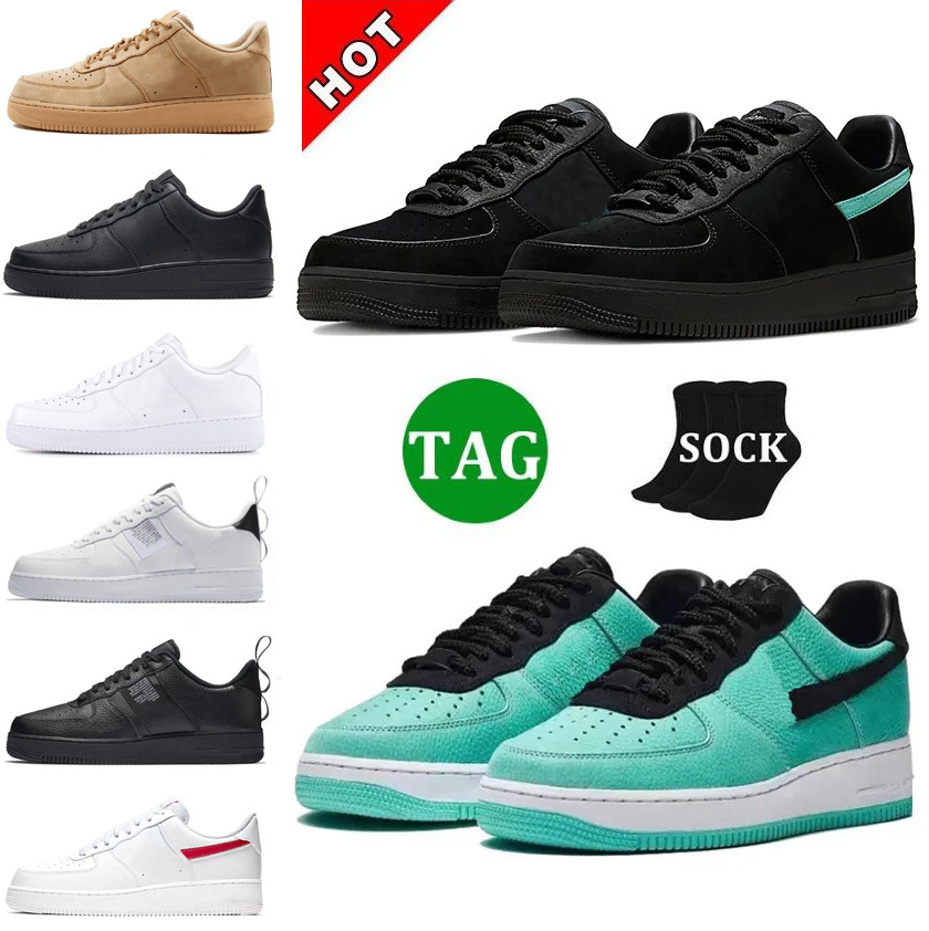 

Mens 1837 One Running Shoes af1 Black Blue Multi Color DZ1382-001 Platform for Men Women Ones Airforce 1 Low Trainers forces air force Lows Sneakers 36-45, 10