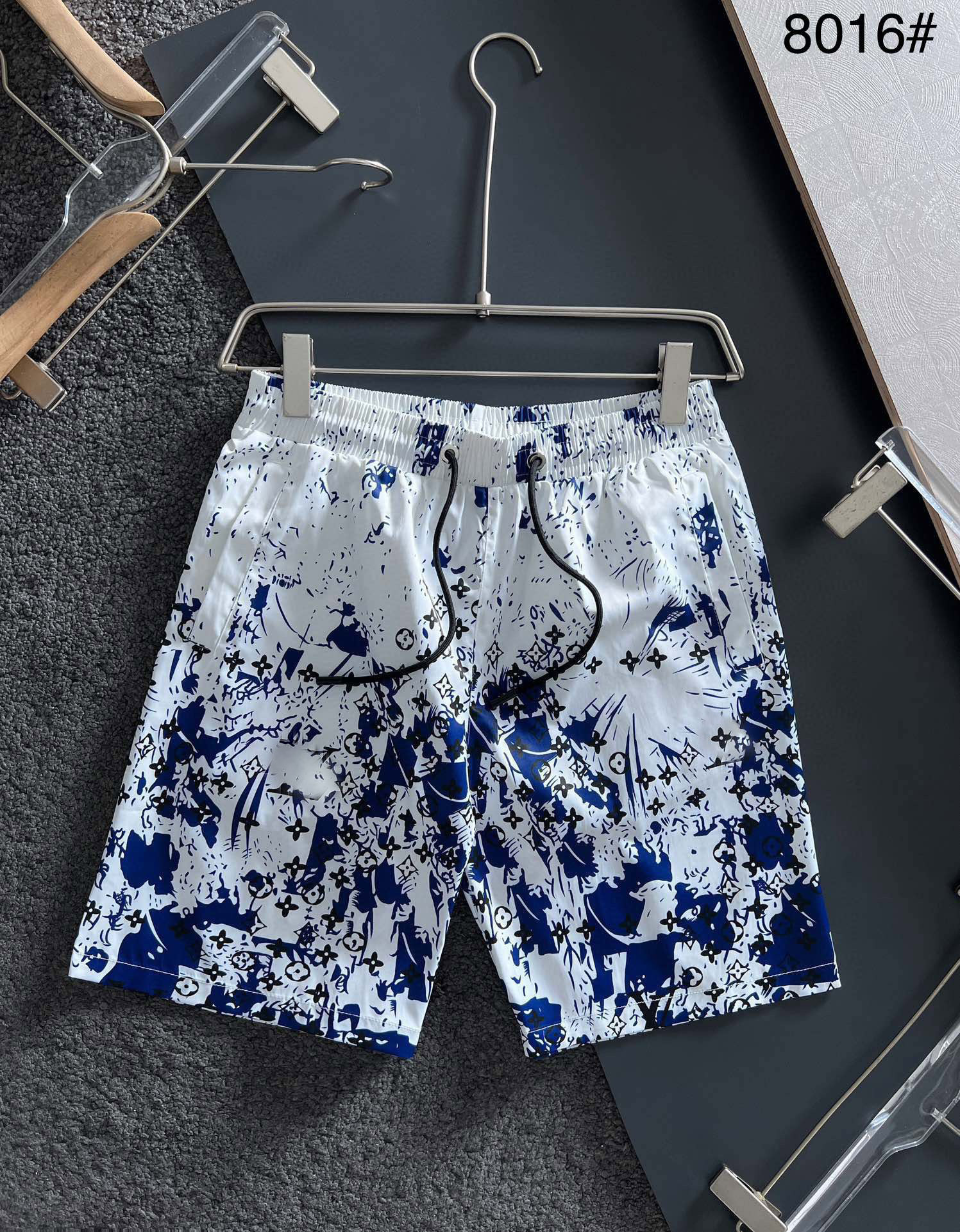 

Men shorts designer shorts summer swim shorts Beach Shorts Cotton Fashion Plaid Printing Drawstring Pants Relaxed Casual Streetwear Sweatpants Asian M-4XL corteiz, White