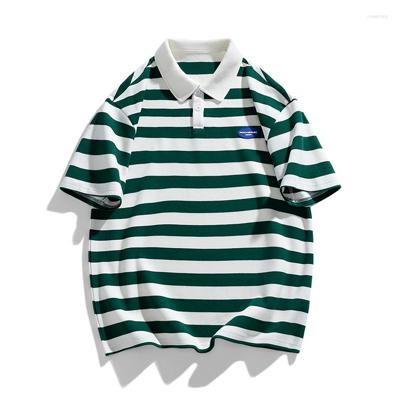 

Men's Polos Casual 2023 Summer Short Sleeve Striped Polo Shirt Brand Fashion Clothes For Men Oversize 3XL, Bj2363 6