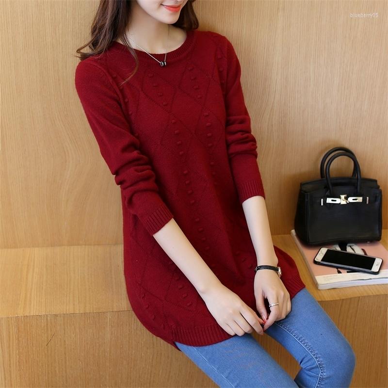 

Women' Sweaters Knitted Jumper Autumn Winter Tops O-neck Pullovers Casual Women Shirt Long Sleeve Short Slim Sweater Girls, Gray