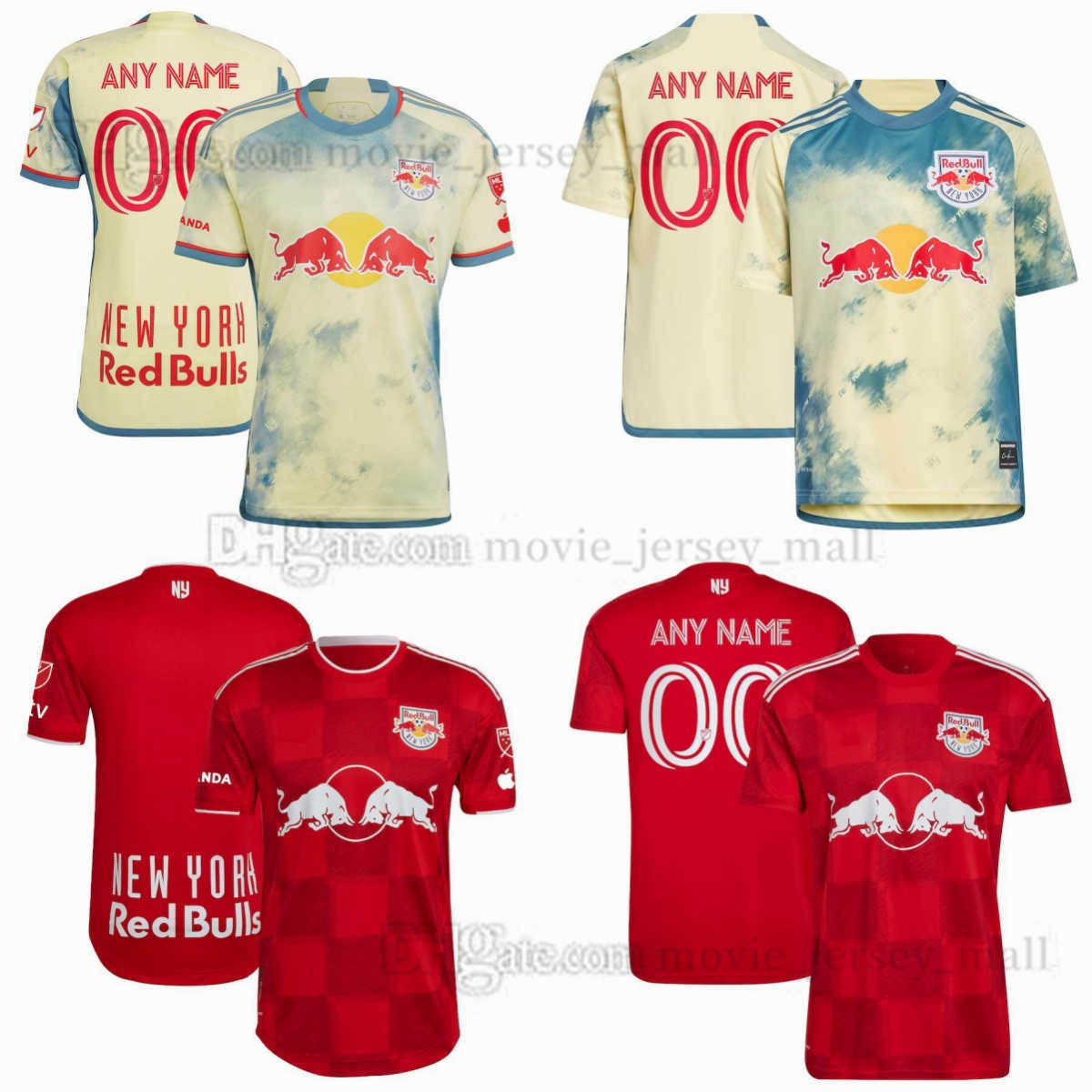 

MLS Soccer Jerseys New York Bulls Manoel Amaya Barlow Burke Coronel Casseres Jr. Duncan Fernandez Harper Luquinhas Meara Morgan Nealis Nealis Reyes, Picture