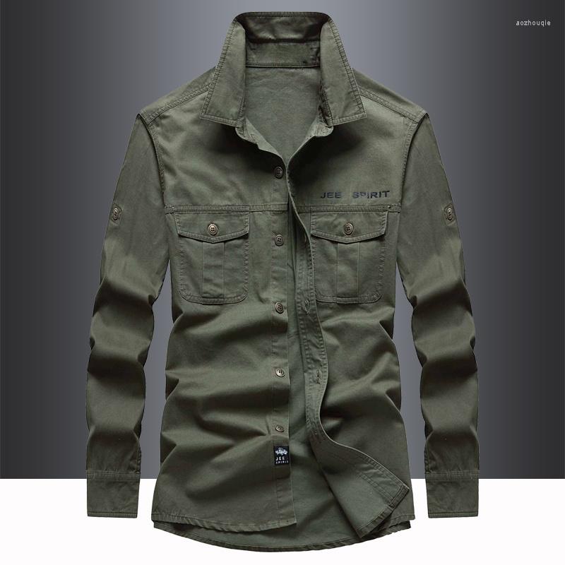 

Men's Dress Shirts Men's Cotton Long Sleeve Shirt Autumn Business Casual Loose Size Fashion Work, Blue