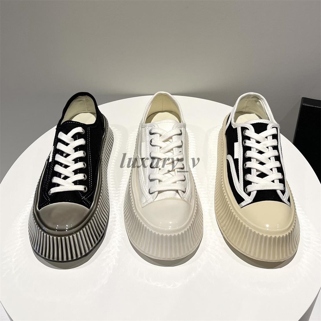 

Designer Casual Shoes Women Thick Bottom Sneakers Black White Metallic Canvas Shoe Simple Cute Round Toes Fashion Platform Sneakers, Brown